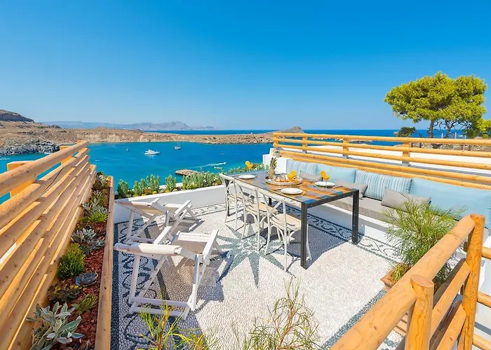 ヴィラ Shore Summer House With Jacuzzi And Sea View !!! リンドス